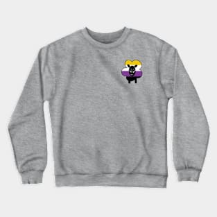 Proud Non-binary Rainbow Sheep Crewneck Sweatshirt